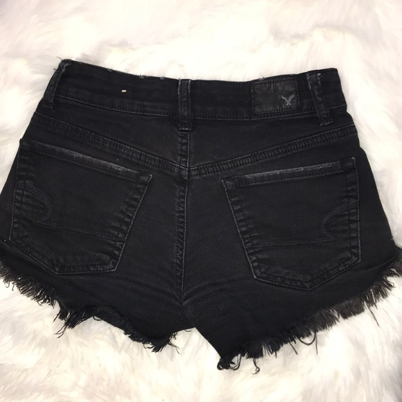 American eagle black denim shorts - Picture 2 of 4